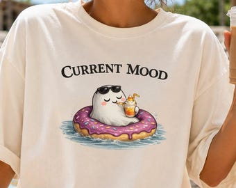 Comfort Colors Summerween Shirt Cute Ghost Shirt Halloween Summer Shirt Goth Shirt Gothic Clothes Spooky Shirt Ghost Pool Shirt Horror Shirt