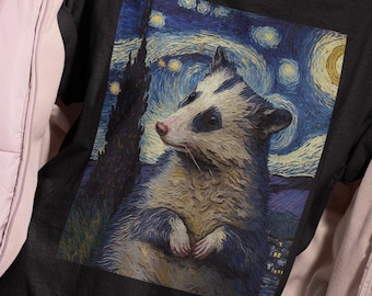 Opossum Starry Night Shirt  Oddly Specific Shirt Weird Shirt Possum Shirt Funny Opossum Shirt Possum Gift