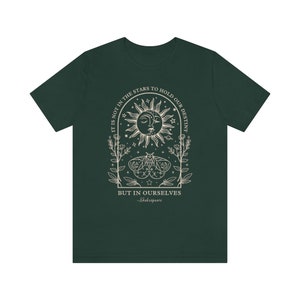 Poet Shirt Shakespeare T Shirt Dark Academia Clothing Literary Shirt Literature Shirt Book Club Shirt Mystical Shirt Library T-Shirt image 6
