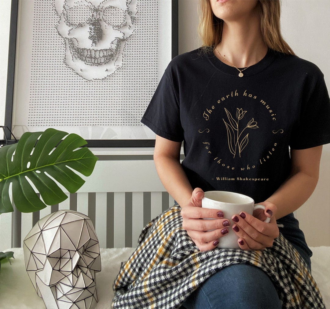 Poet Shirt Shakespeare T Shirt Dark Academia Clothing Bookish Shirts ...
