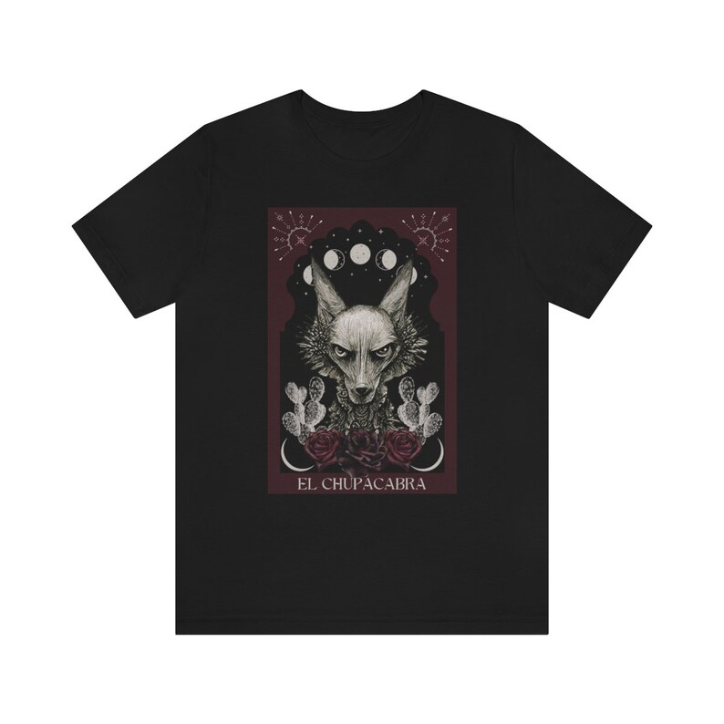 El Chupacabra Shirt Cryptid Shirt Chupacabra Tarot Card Shirt Cryptid Tarot Supernatural Shirt Cryptids T-Shirt Folklore Shirt Cryptidcore image 4