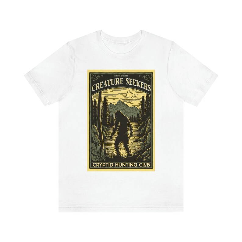 Creature Seekers Cryptid Hunting Club Shirt Cryptid Shirt Cryptidcore Shirt Crytozoology Shirt Bigfoot Shirt Sasquatch Shirt Mothman Shirt image 8