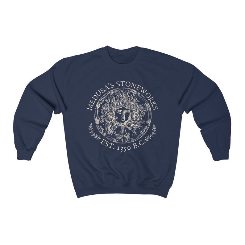 Sweat Medusa Sweat livresque Sweat livre Sweat lecture mythologie grecque Dark Academia Vêtements Chemise poète image 7