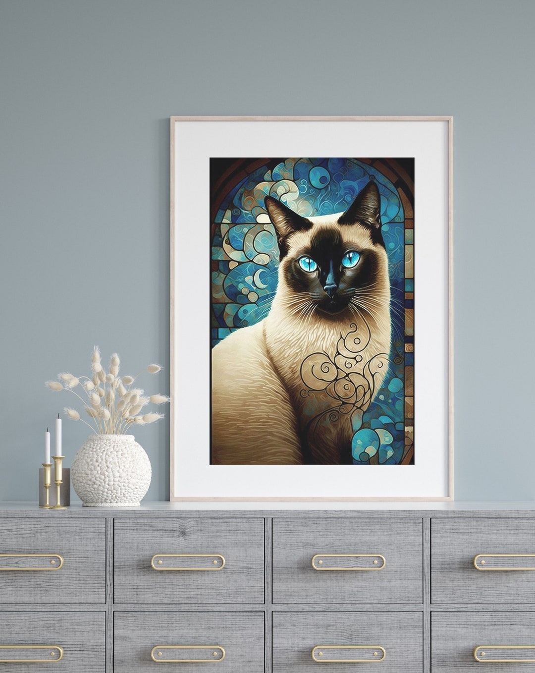 Siamese Cat Art Print Siamese Cat Poster Siamese Cat Wall Art Siamese Cat Gift Siamese Cat Gifts