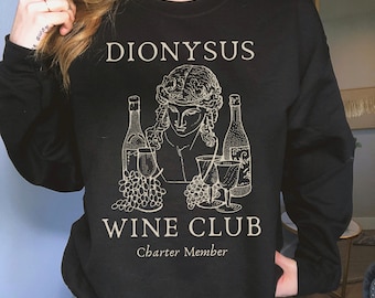Dionysus Sweatshirt Bookish Sweatshirt Book Sweatshirt Reading Sweatshirt Greek Mythology Dark Academia Clothing Poet Shirt