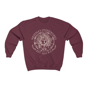 Sweat Medusa Sweat livresque Sweat livre Sweat lecture mythologie grecque Dark Academia Vêtements Chemise poète image 5