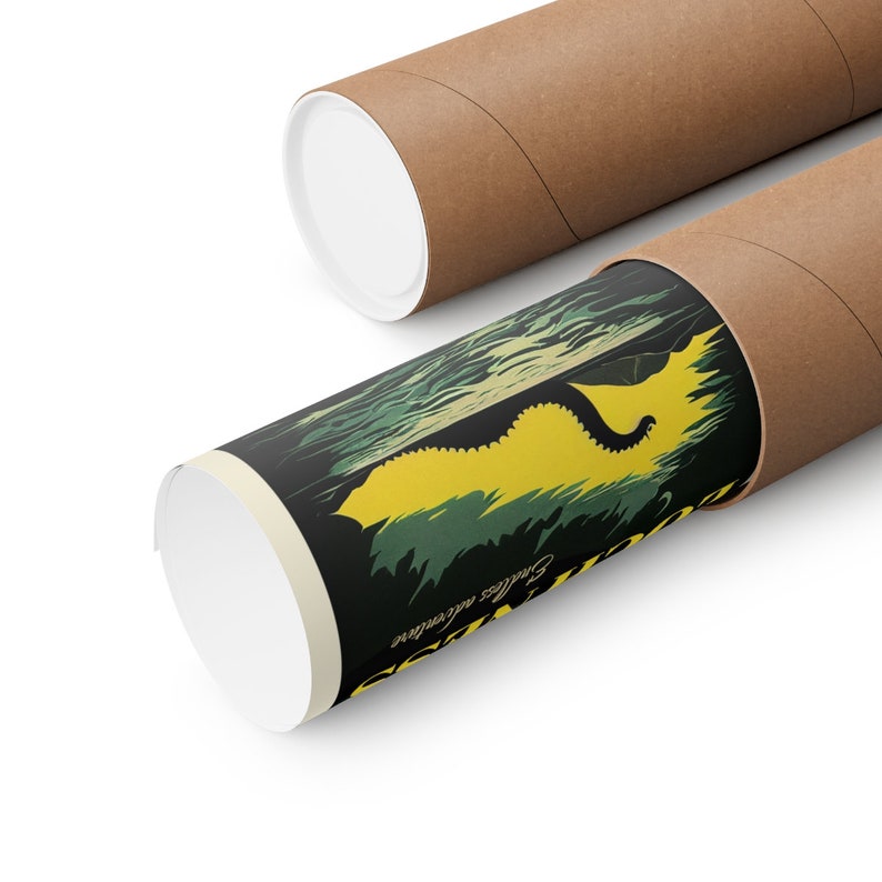 Loch Ness Monster Poster Cryptid Art Print Lochness Monster Wall Art Cryptid Gift National Park Poster Cryptid Poster Cryptidcore Art image 6