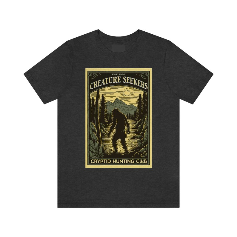 Creature Seekers Cryptid Hunting Club Shirt Cryptid Shirt Cryptidcore Shirt Crytozoology Shirt Bigfoot Shirt Sasquatch Shirt Mothman Shirt image 6