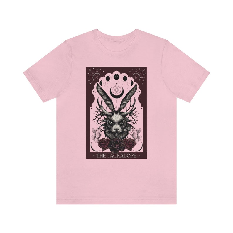 Jackalope Shirt Cryptid Shirt Jackalope Tarot Karte T Shirt Cryptid Tarot Shirt Supernatural Cryptids T-Shirt Folklore Cryptidcore Shirt Bild 6