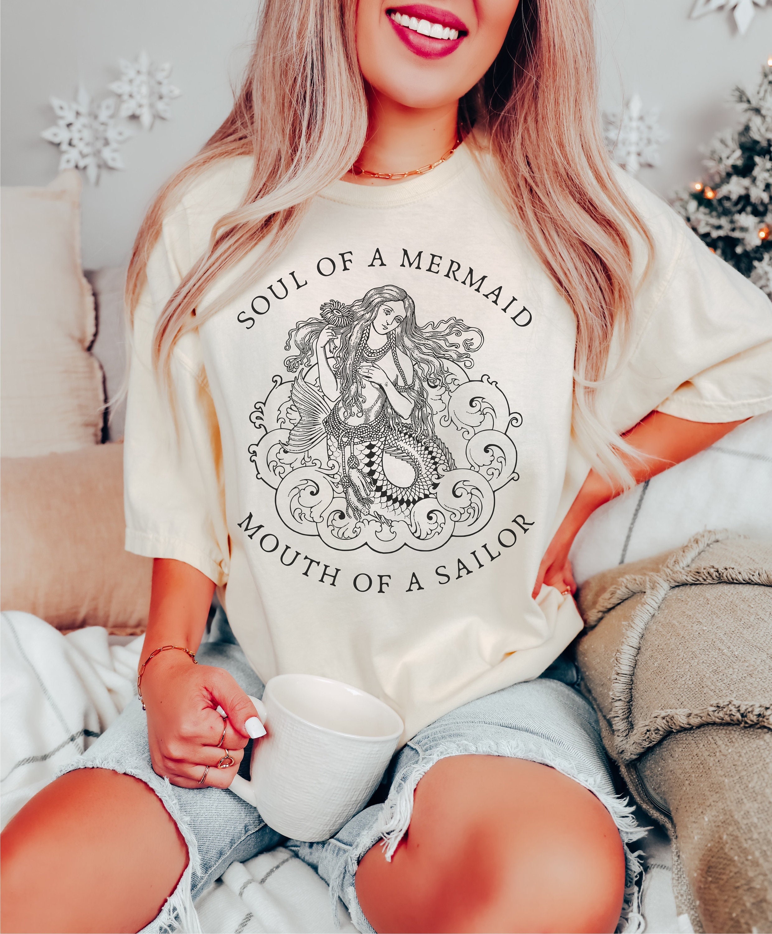 Librarian The Soul Of A Mermaid - Great T-Shirt Librarian The Soul Of A Mermaid - Great T-Shirt
