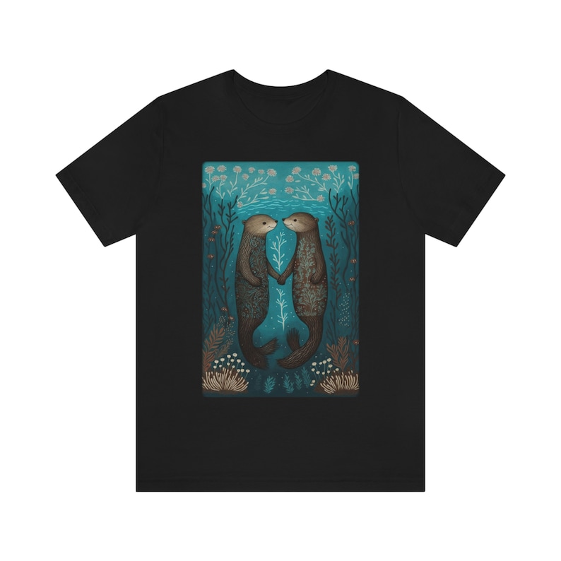 Cute Otter Shirt Ocean Shirt Sea Animals Shirt Otter Gifts Sea Otter Gift Animal Lover Shirt Sea Creature Tee Ocean Animal T Shirt image 4