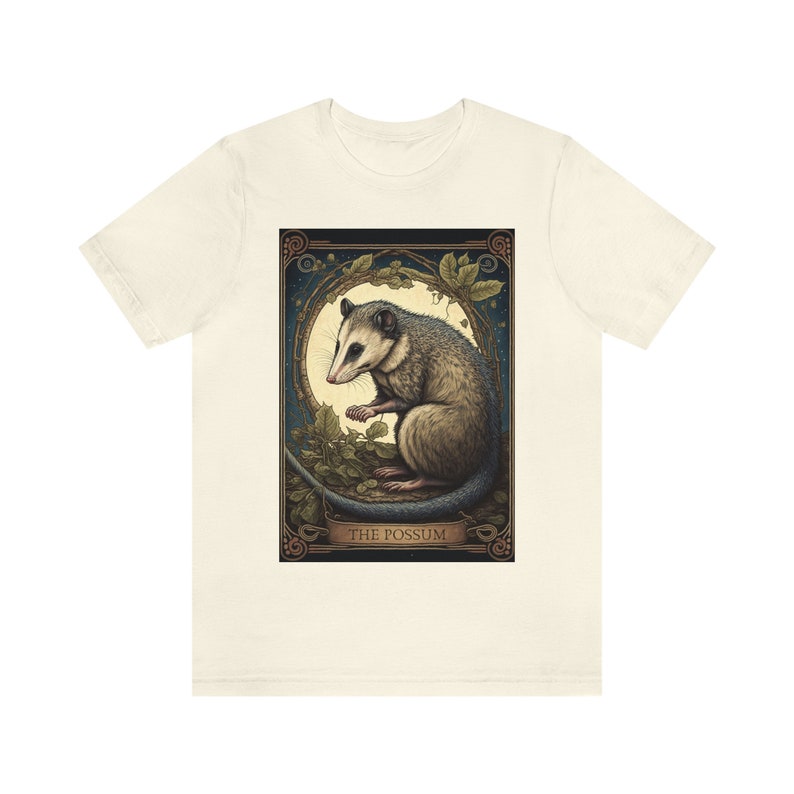 The Possum Tarot Card Shirt Possum Shirt Opossum Shirt Tarot Shirt Tarot Shirts Women Tarot Card T Shirt Possum Gifts Cottagecore Shirt image 6