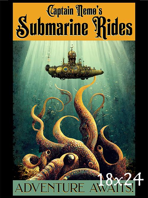 ジュール・ヴェルヌ ポスター ジュール・ヴェルヌ アートプリント 海底