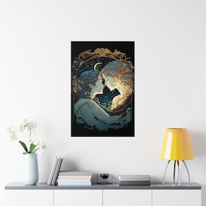 Ethereal Sapphic Art Lesbian Art Sapphic Art Print Queer Art Lesbian Art Print WLW Art Lesbian Wall Art Subtle Pride Art Lesbian Poster image 6