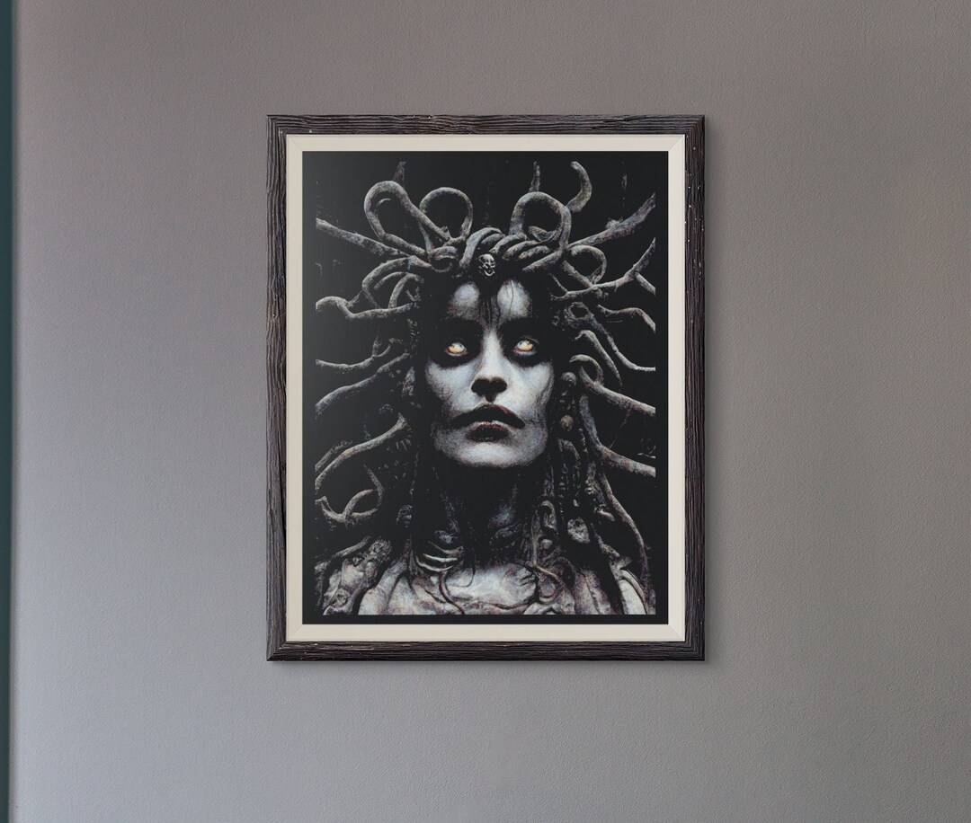 Medusa Art Medusa Wall Art Medusa Art Print Medusa Poster Medusa Decor