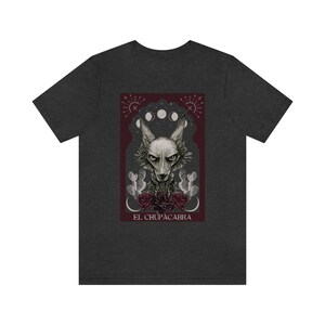 El Chupacabra Shirt Cryptid Shirt Chupacabra Tarot Card Shirt Cryptid Tarot Supernatural Shirt Cryptids T-Shirt Folklore Shirt Cryptidcore image 5