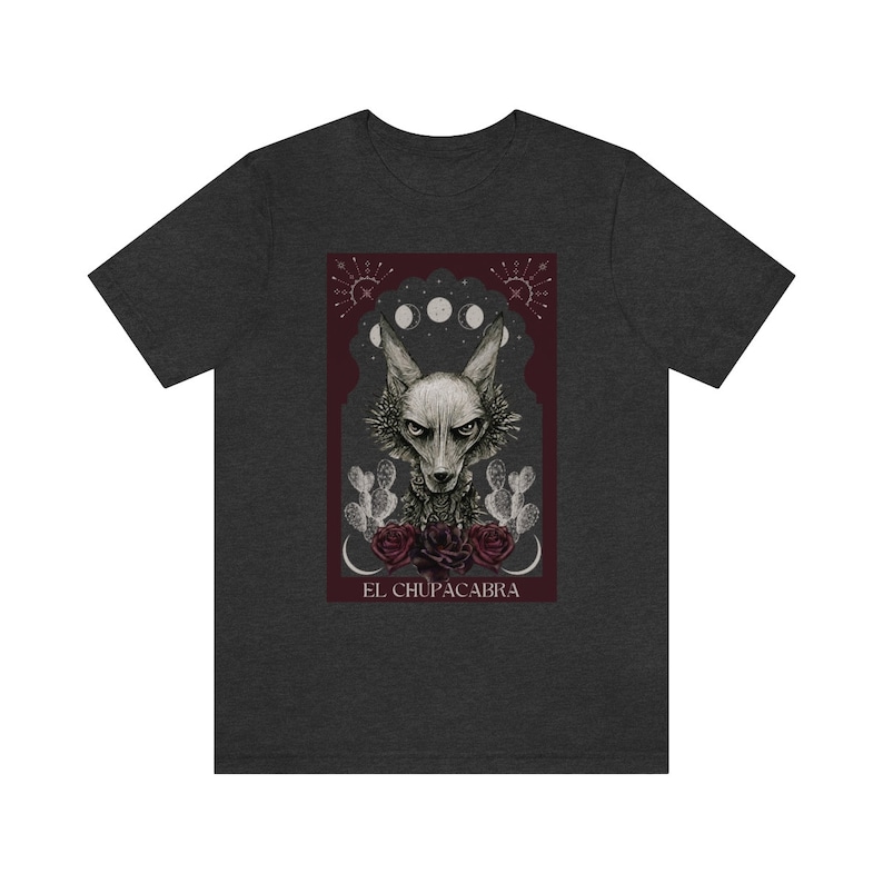 El Chupacabra Shirt Cryptid Shirt Chupacabra Tarot Card Shirt Cryptid Tarot Supernatural Shirt Cryptids T-Shirt Folklore Shirt Cryptidcore image 5