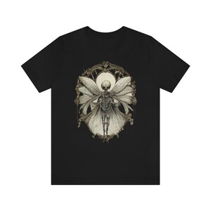 Goblincore Shirt Skeleton Fairy Shirt Grunge Fairycore Shirt Fairy Grunge Shirt Dark Cottagecore Shirt Dark Fairycore Clothing image 5