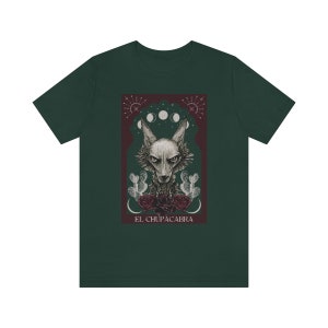 El Chupacabra Shirt Cryptid Shirt Chupacabra Tarot Card Shirt Cryptid Tarot Supernatural Shirt Cryptids T-Shirt Folklore Shirt Cryptidcore image 6