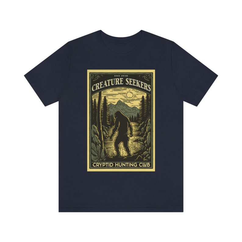 Creature Seekers Cryptid Hunting Club Shirt Cryptid Shirt Cryptidcore Shirt Crytozoology Shirt Bigfoot Shirt Sasquatch Shirt Mothman Shirt image 7