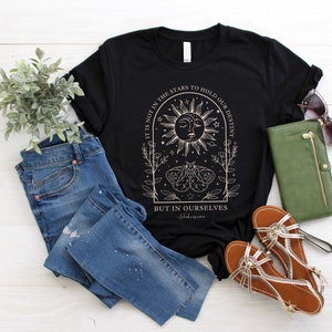 Poet Shirt Shakespeare T Shirt Dark Academia Clothing Literary Shirt Literature Shirt Book Club Shirt Mystical Shirt Library T-Shirt image 3