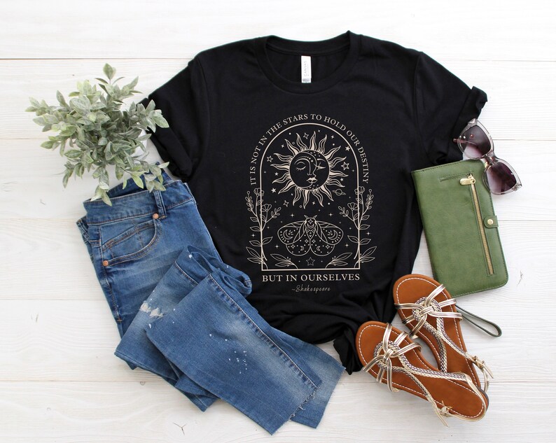 Poet Shirt Shakespeare T Shirt Dark Academia Clothing Literary Shirt Literature Shirt Book Club Shirt Mystical Shirt Library T-Shirt image 3