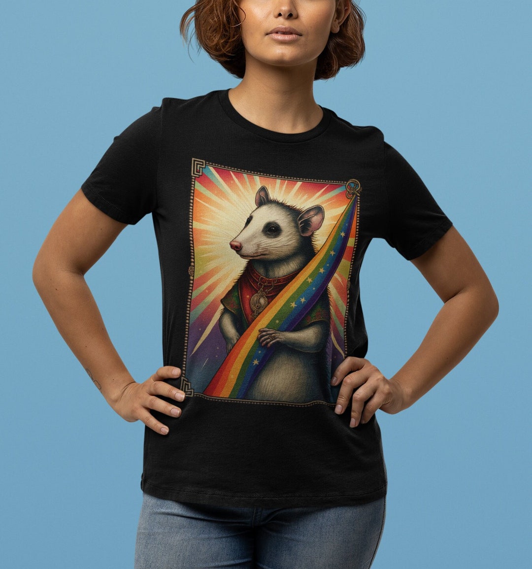Gay Pride Opossum Shirt Gay Possum T Shirt Subtle Pride Shirt Tarot ...