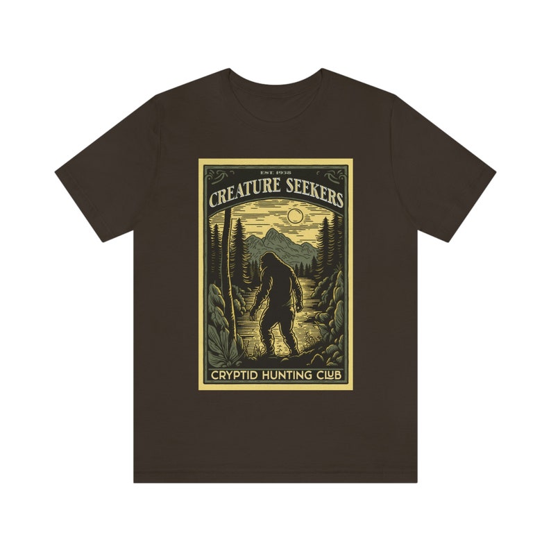 Creature Seekers Cryptid Hunting Club Shirt Cryptid Shirt Cryptidcore Shirt Crytozoology Shirt Bigfoot Shirt Sasquatch Shirt Mothman Shirt image 5