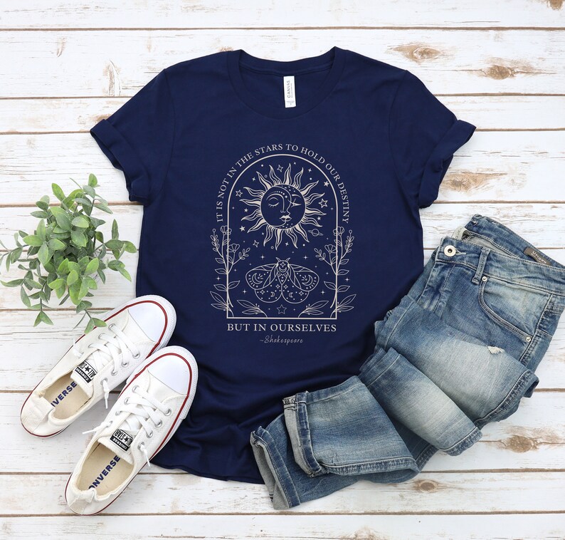 Poet Shirt Shakespeare T Shirt Dark Academia Clothing Literary Shirt Literature Shirt Book Club Shirt Mystical Shirt Library T-Shirt image 5