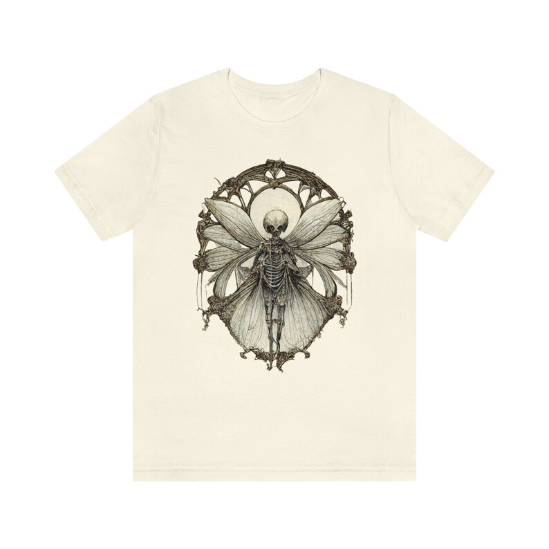 Goblincore Shirt Skeleton Fairy Shirt Grunge Fairycore Shirt Fairy Grunge Shirt Dark Cottagecore Shirt Dark Fairycore Clothing image 6