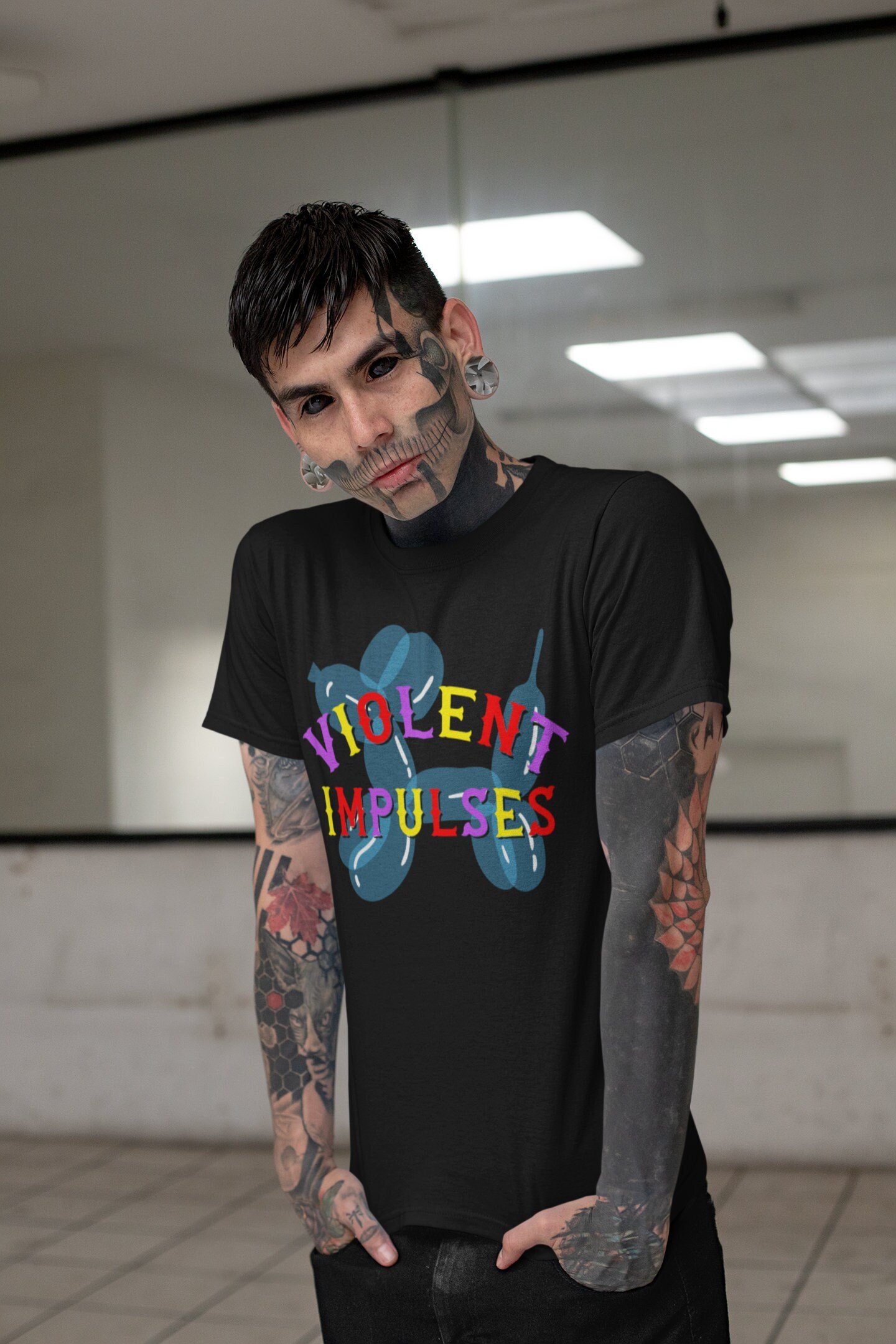 clown core PAIN オフィシャルTシャツ 2XL Clowncore Shirt Weirdcore Clown Tshirt Dark Clowncore Clothing Tee