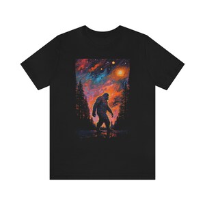 Impressionist Bigfoot Shirt Celestial Sasquatch Shirt Cryptid Shirt Big Foot Shirt Cryptidcore Shirt Cryptids T-Shirt image 5