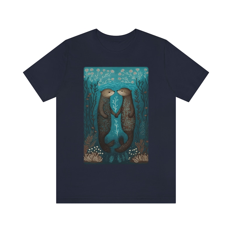 Cute Otter Shirt Ocean Shirt Sea Animals Shirt Otter Gifts Sea Otter Gift Animal Lover Shirt Sea Creature Tee Ocean Animal T Shirt image 7