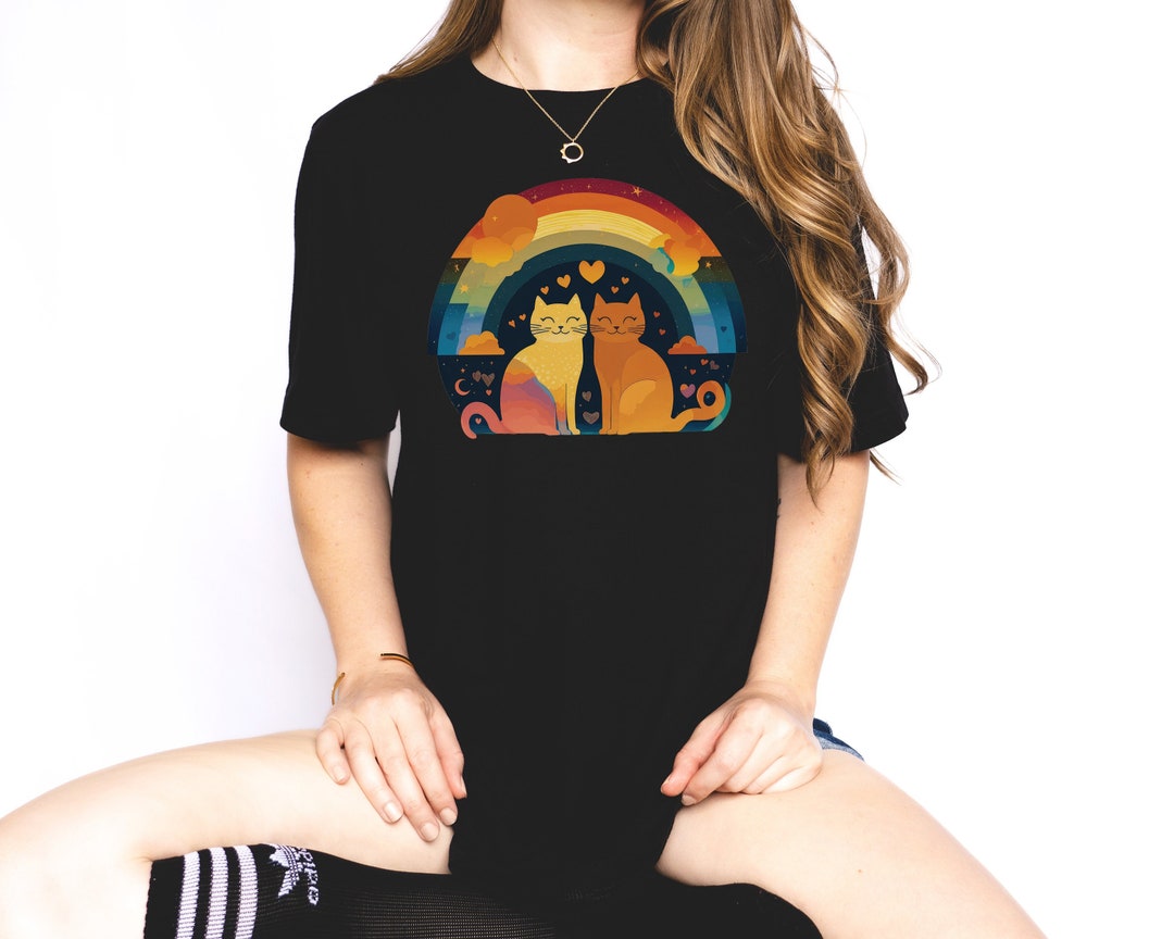 Gay Pride Cats Shirt Cottagecore Pride Subtle Gay Pride Shirt Cat Pride ...