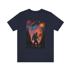 Impressionist Bigfoot Shirt Celestial Sasquatch Shirt Cryptid Shirt Big Foot Shirt Cryptidcore Shirt Cryptids T-Shirt image 7
