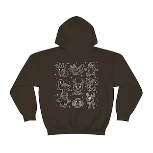 Celestial Cryptid Hoodie Cryptidcore Sweatshirt Cryptozoology Shirt Cute Cryptid Sweater Baby Cryptids Mothman Shirt Bigfoot Sasquatch Shirt image 5