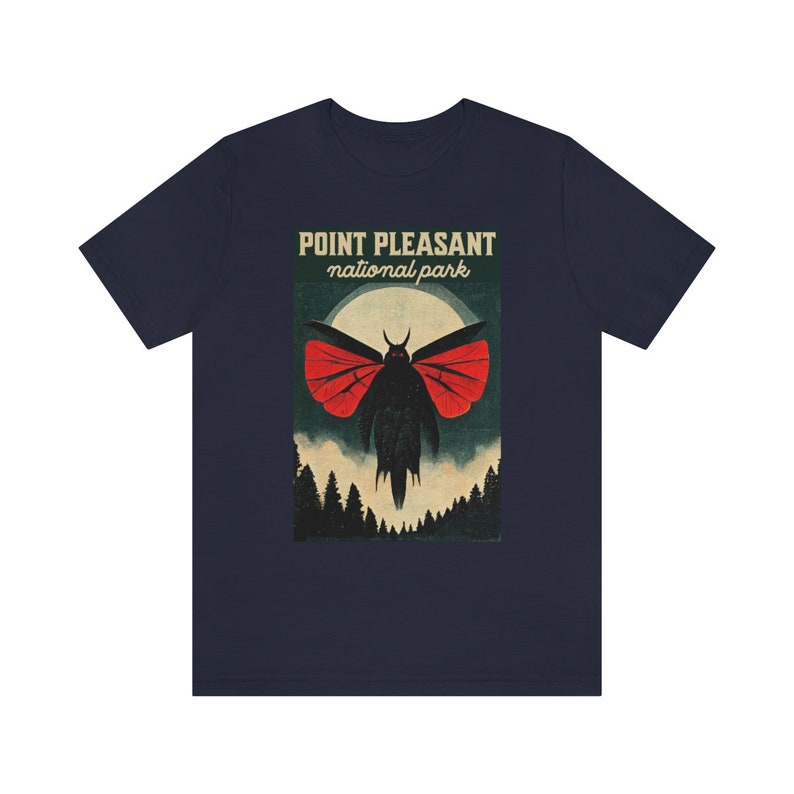 Mothman Shirt Vintage Poster Style Mothman Shirt Cryptid Shirt Supernatural Shirt Cryptids T-Shirt Folklore Shirt Halloween Shirt image 6