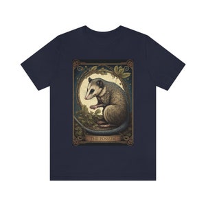 The Possum Tarot Card Shirt Possum Shirt Opossum Shirt Tarot Shirt Tarot Shirts Women Tarot Card T Shirt Possum Gifts Cottagecore Shirt image 7