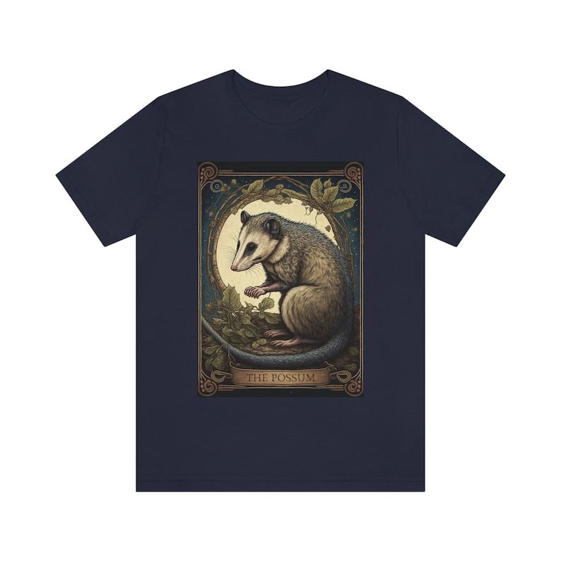 The Possum Tarot Card Shirt Possum Shirt Opossum Shirt Tarot Shirt Tarot Shirts Women Tarot Card T Shirt Possum Gifts Cottagecore Shirt image 7