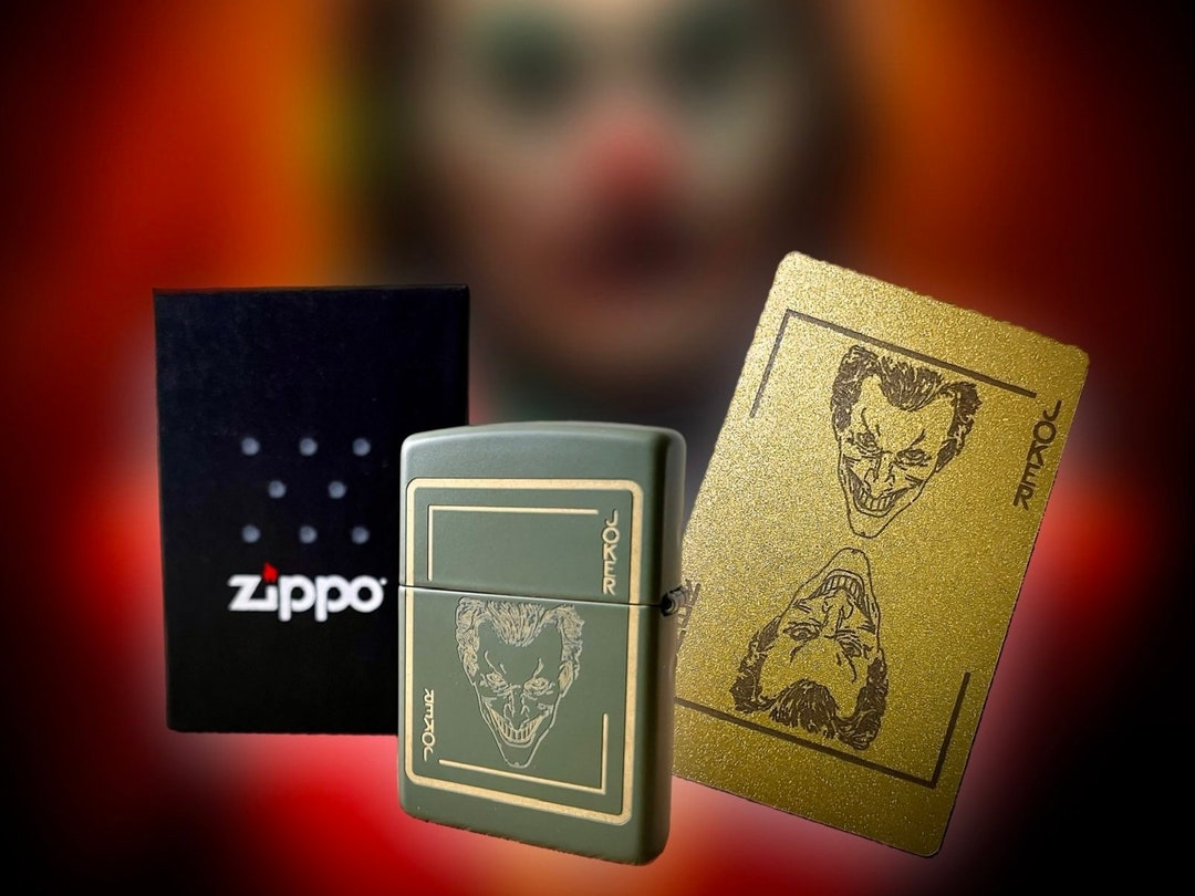 Joker Zippo Petrol Lighter Etsy