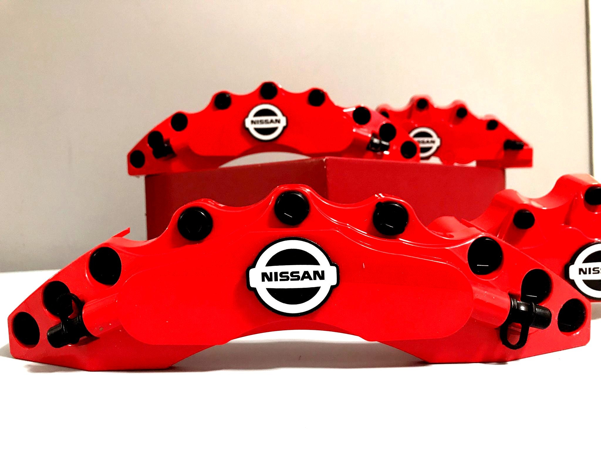 Nissan Sport Red Brake Caliper Covers 4 Pcs Car Accessories Etsy