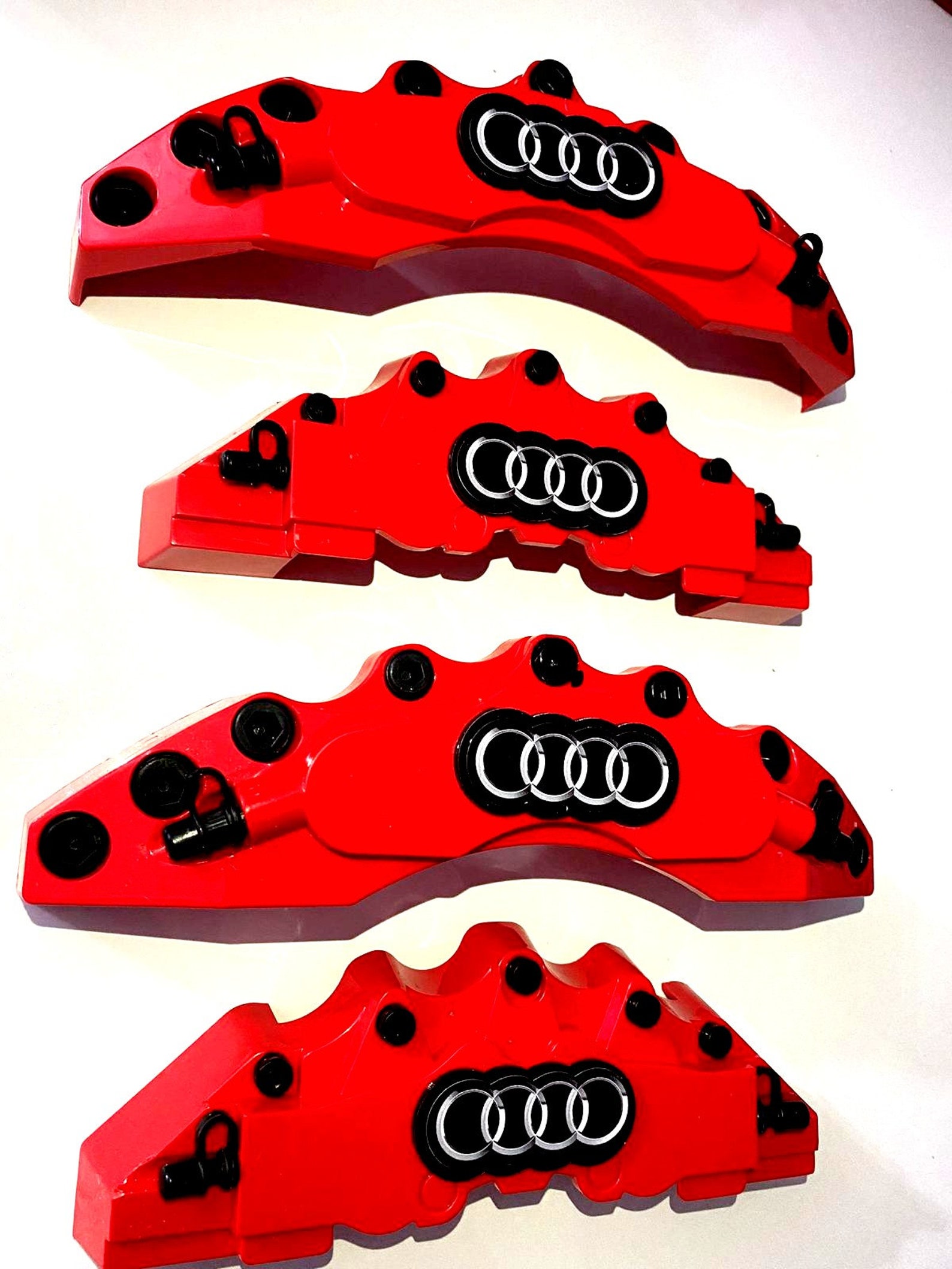 Audi Red Brake Caliper Covers 4 Pcs Car Accessories Sport Gift Etsy