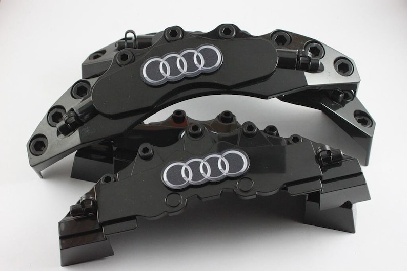 4 Pcs Audi Black Brake Caliper Cover Car Accessories Sport Etsy