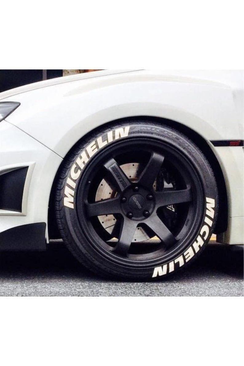 Michelin Tire Stickers White Tire Letters Tire Lettering 8Pcs Etsy