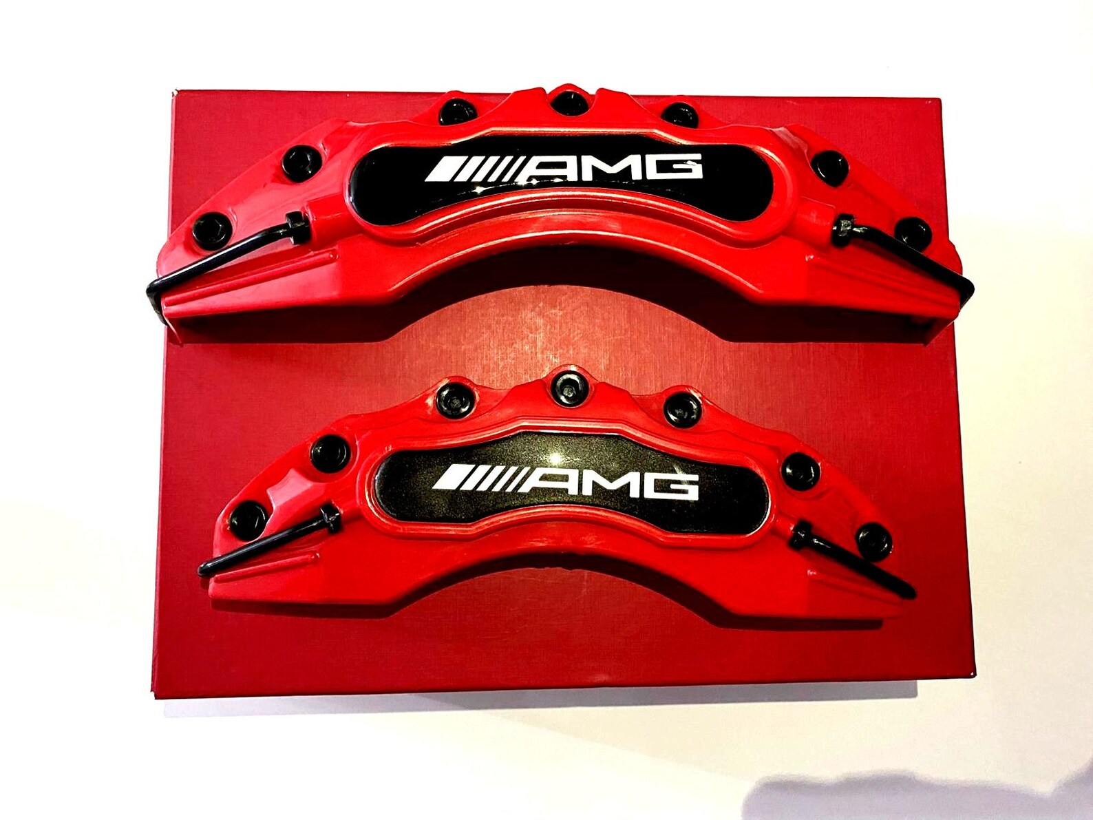 4Pcs Mercedes Benz Amg Brake Caliper Cover Red Car Accessories Etsy