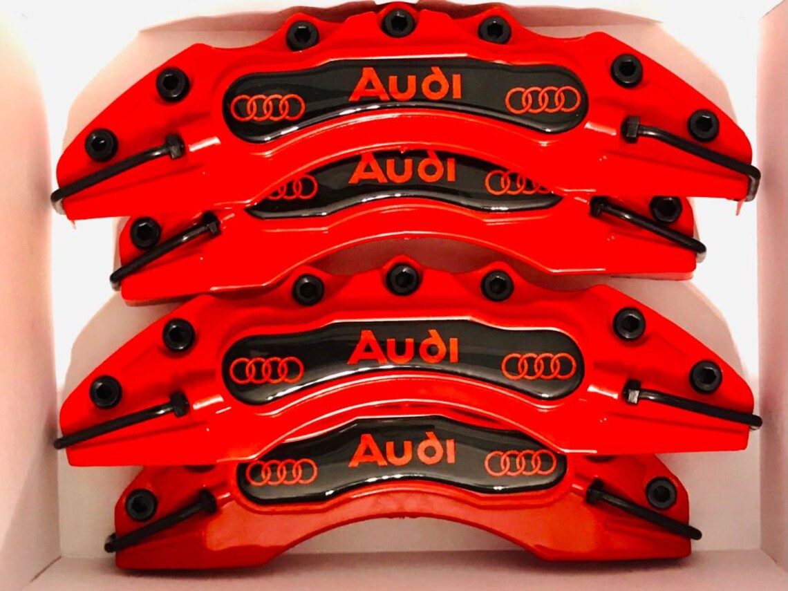 4pcs Audi Yellow Brake Caliper Cover Yellow Car Accessories Etsy
