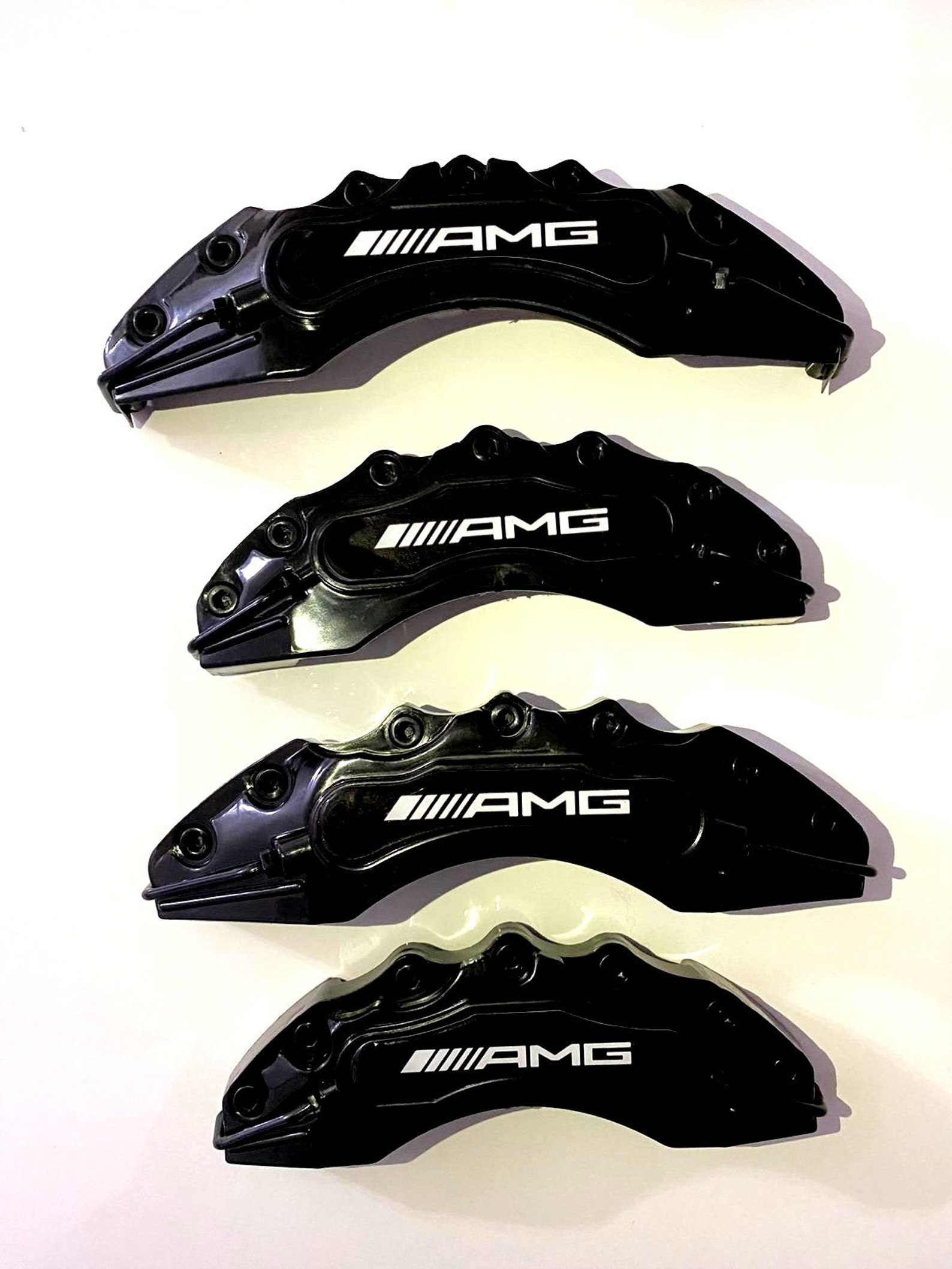 4Pcs Mercedes Benz Amg Brake Caliper Cover Black Car Etsy