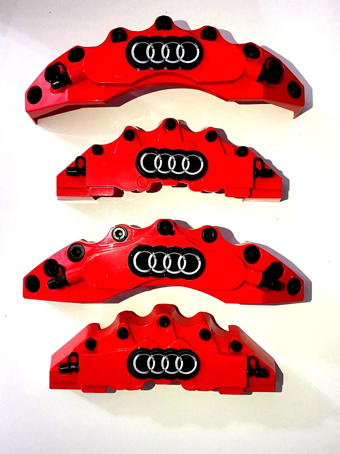 Audi Red Brake Caliper Covers 4 Pcs Car Accessories Sport Gift Etsy