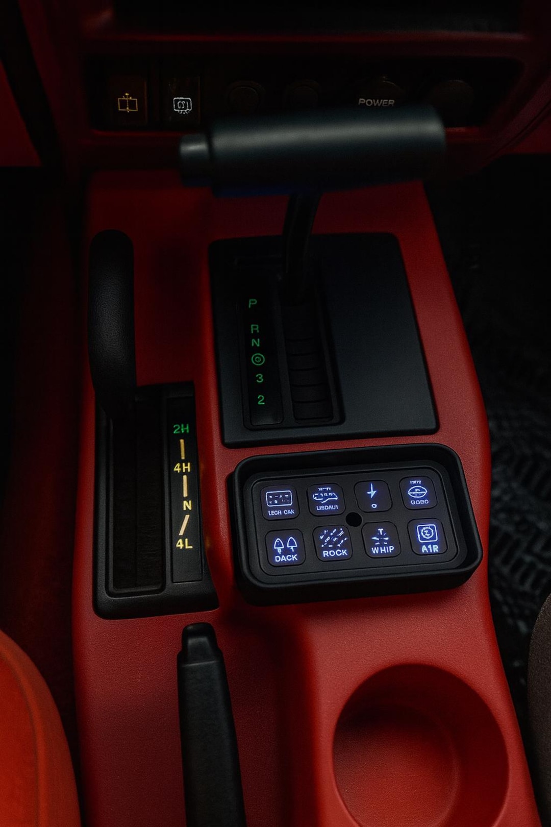 Jeep Cherokee XJ Auxbeam Switch Panel Mount L 3D Printed Dash