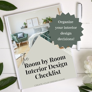 Printable Interior Design Checklist, Room by Room List, Construction ...